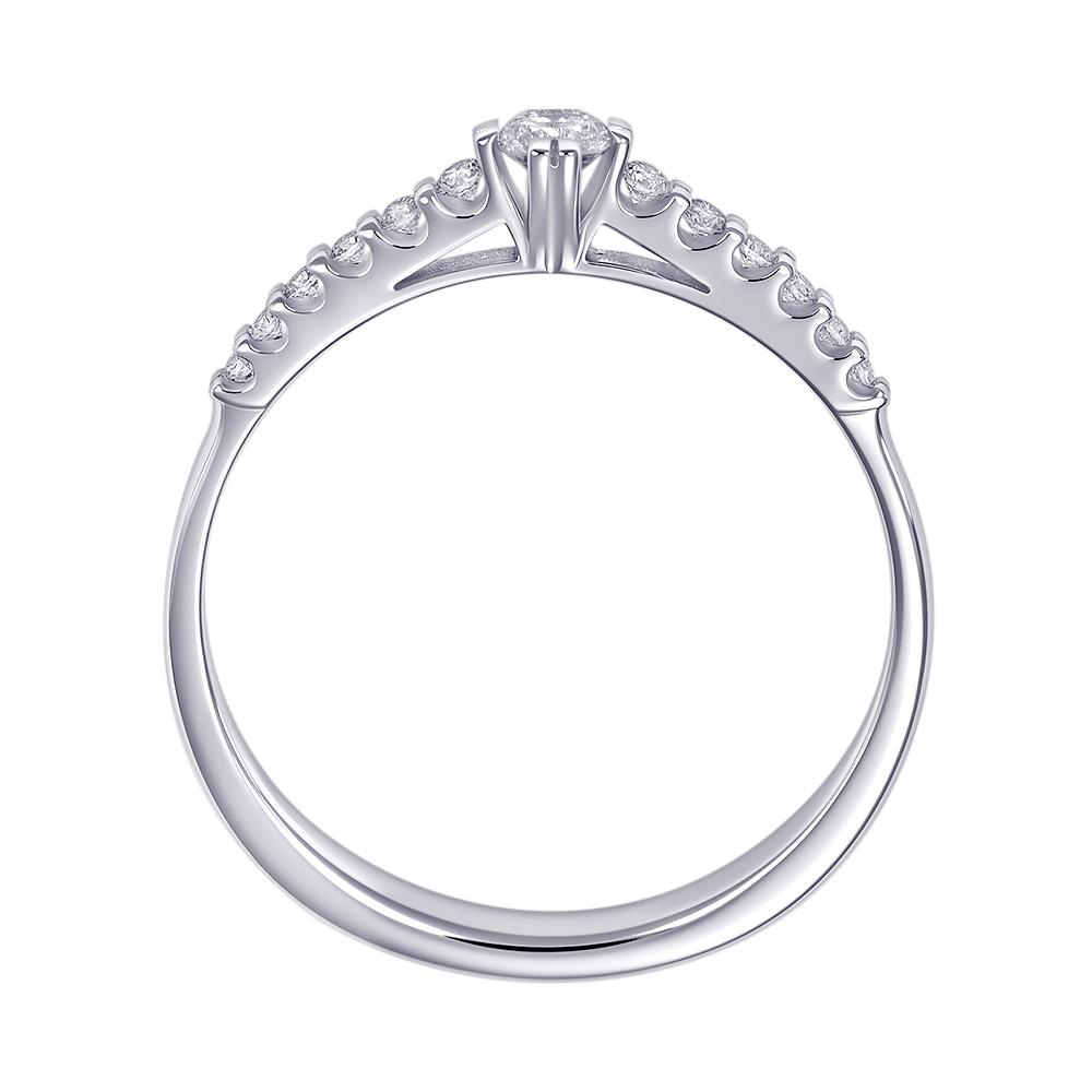 Кольцо из белого золота с бриллиантами 9211100Б