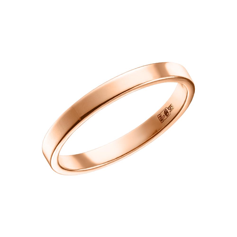 Обручальное кольцо из красного золота 200-000-306