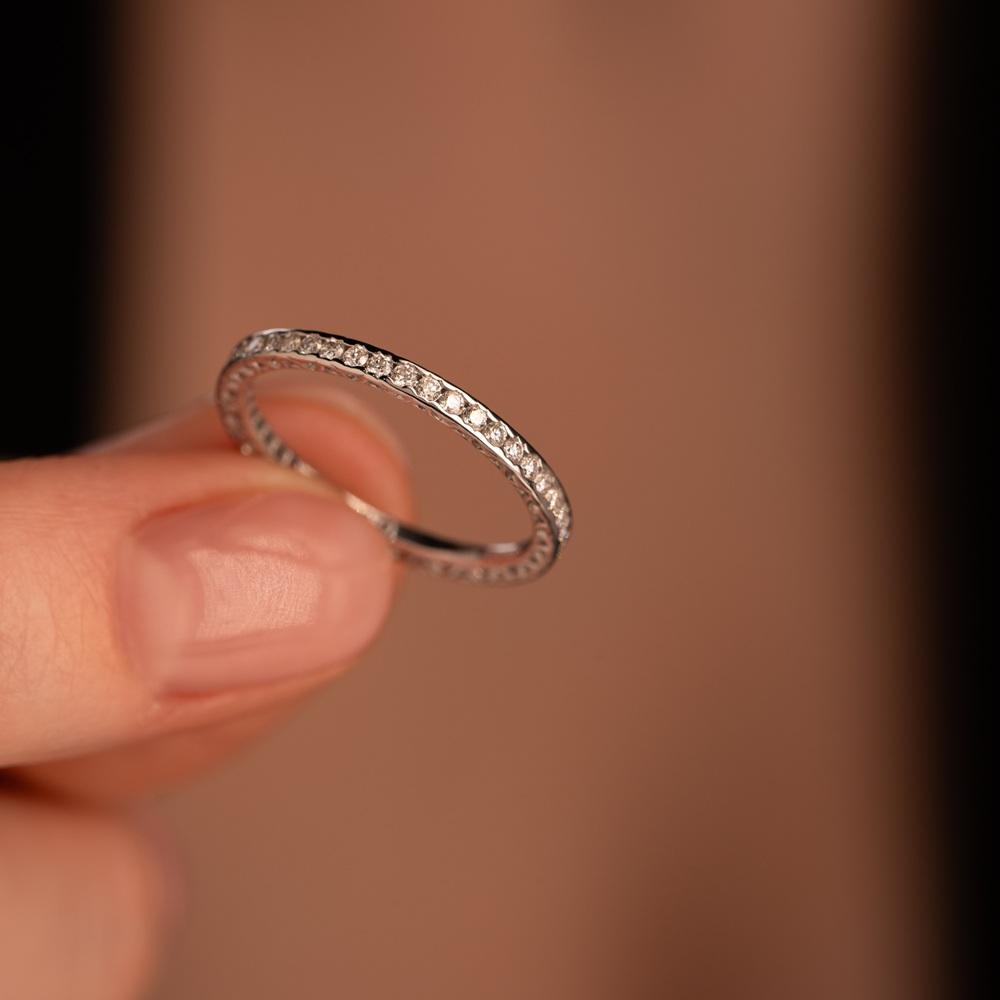 Обручальное кольцо с бриллиантами 9211002Б