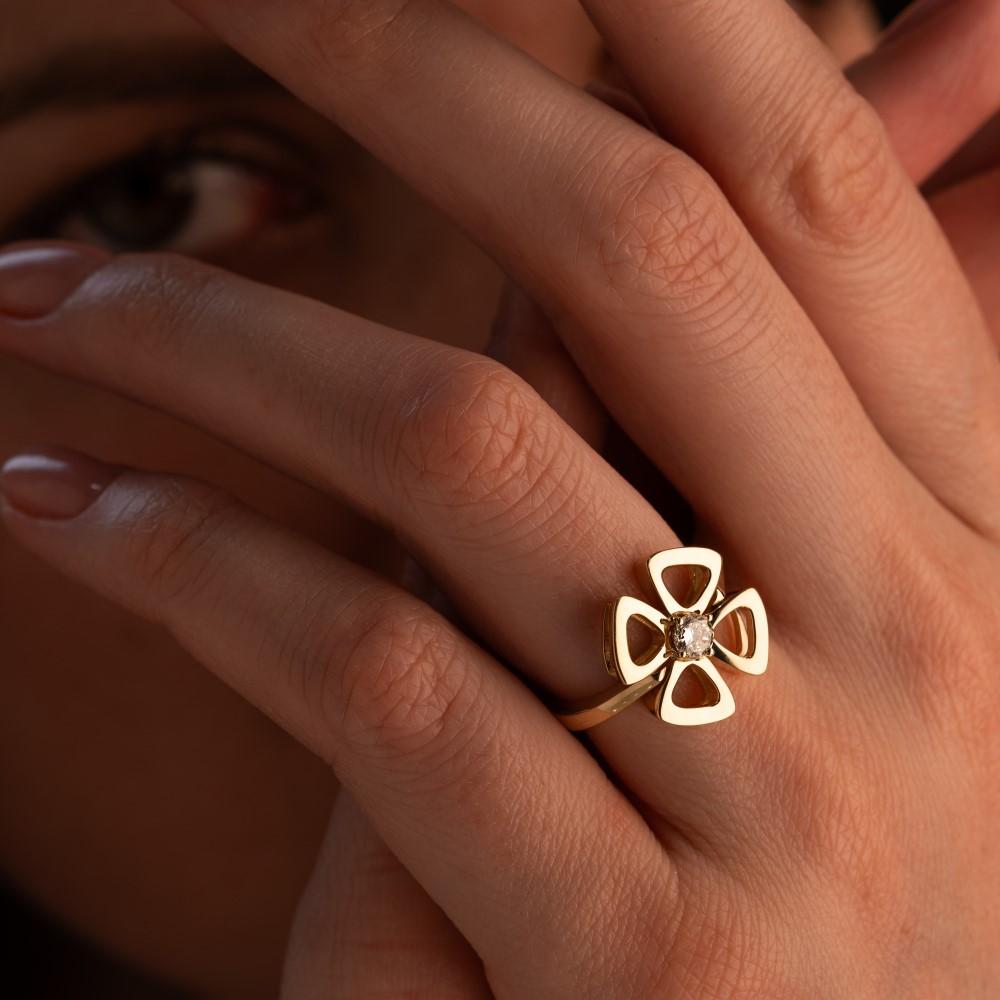 Помолвочное кольцо с бриллиантом 931562-2Б