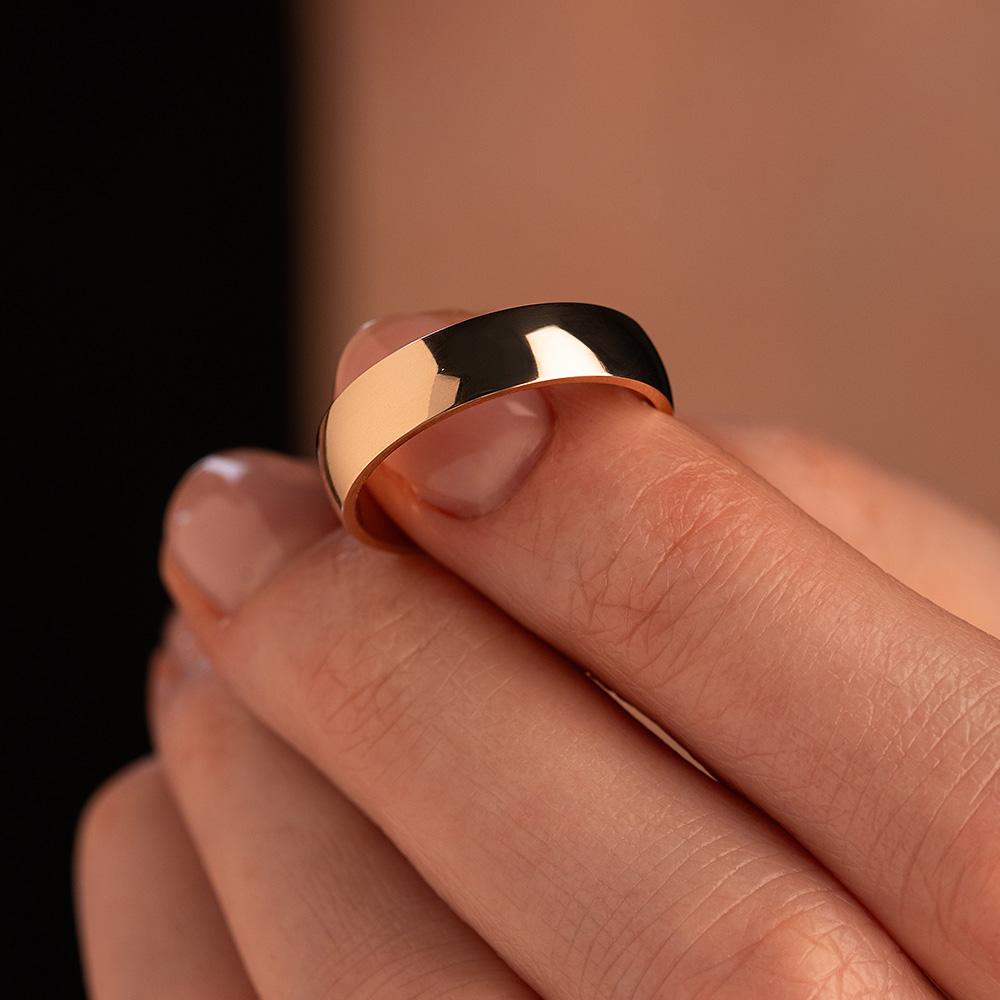 Обручальное кольцо из красного золота 200-000-310