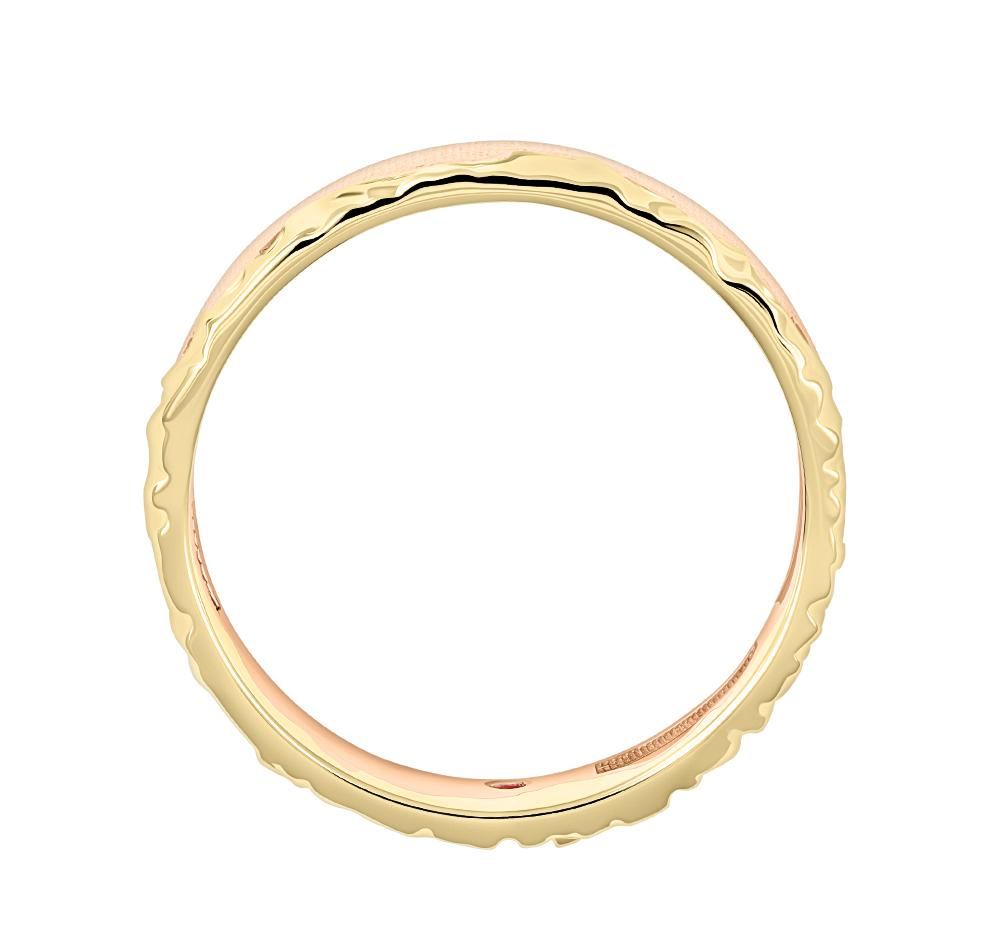 Обручальное кольцо из красного и желтого золота 9111025-2