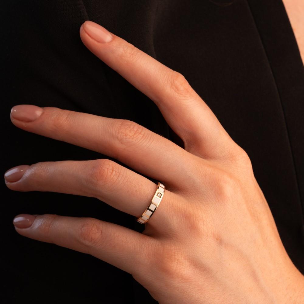 Кольцо из золота с бриллиантом 911511-2Б