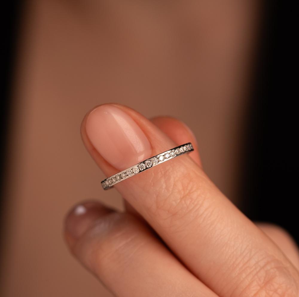 Обручальное кольцо с бриллиантами 9211002Б