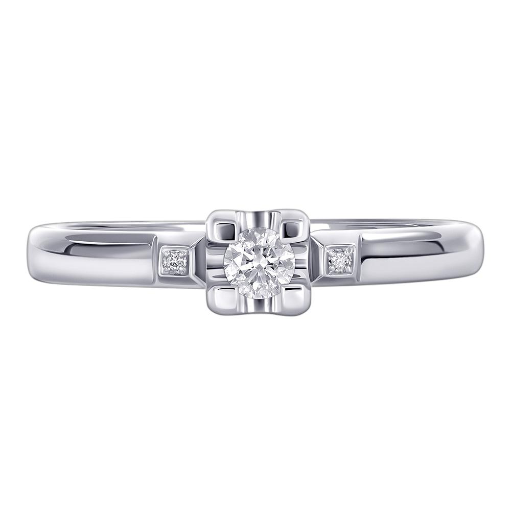 Кольцо из белого золота с бриллиантами 921869Б 