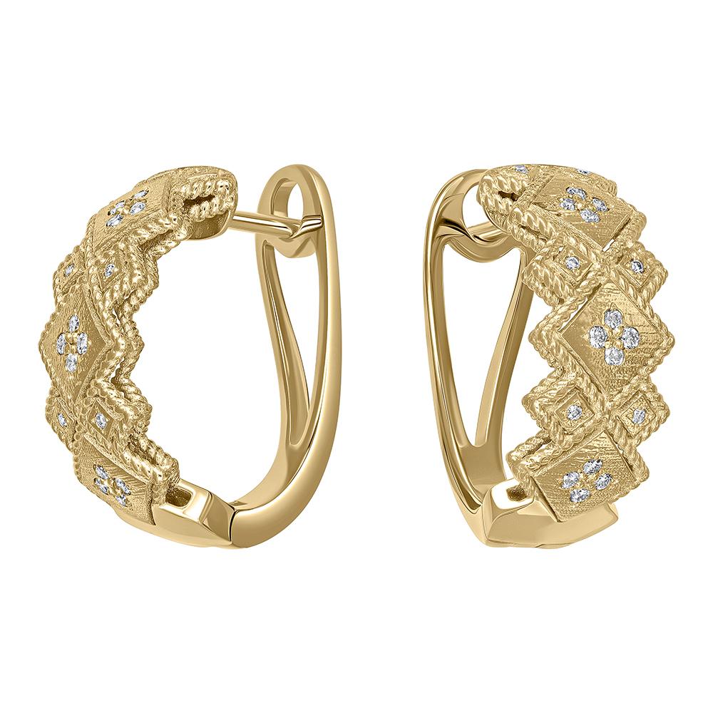 Серьги из желтого золота 932826Б