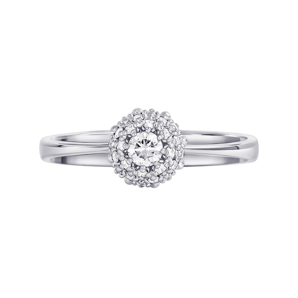 Кольцо из белого золота с бриллиантами 9211108Б