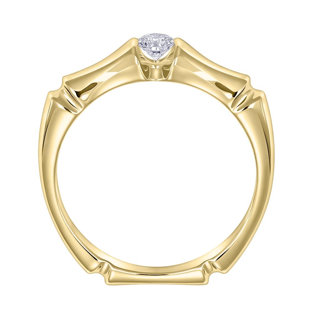 Кольцо из желтого золота с бриллиантом 9311115Б