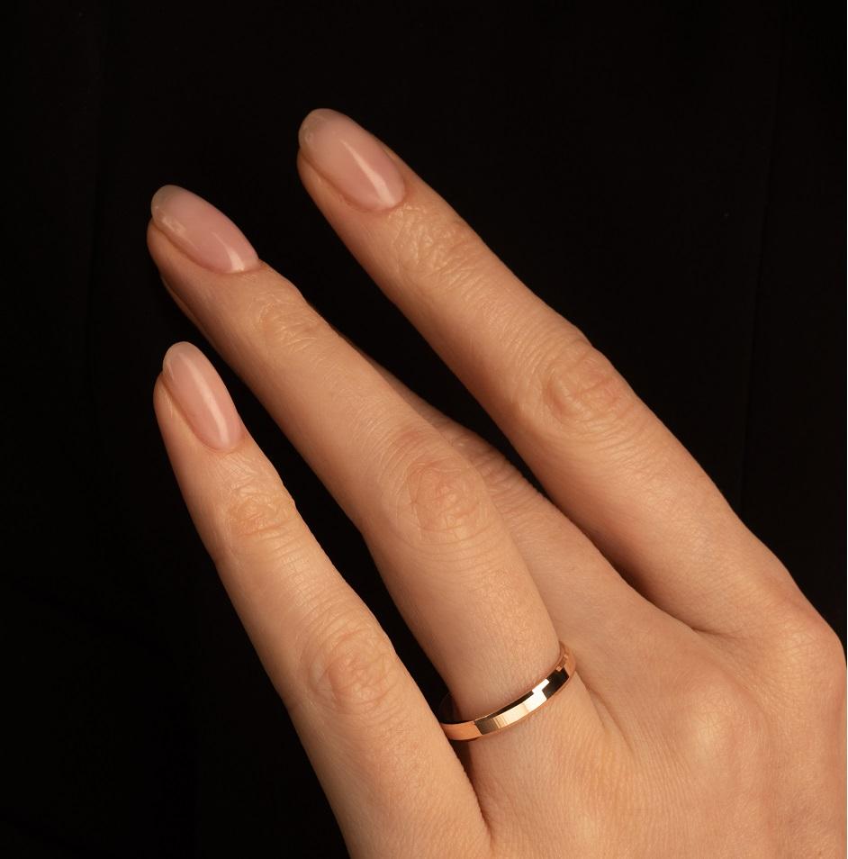 Обручальное кольцо из красного золота 200-000-354