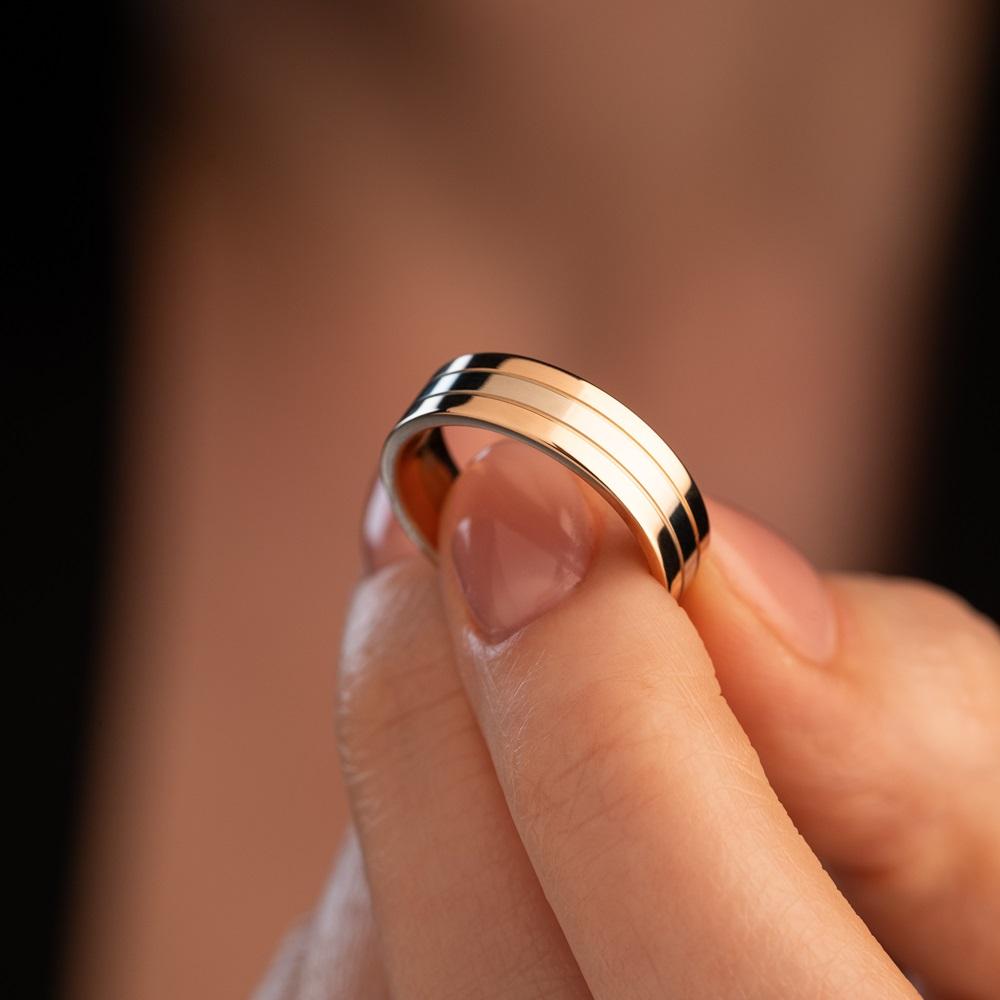 Обручальное кольцо из золота (синтеринг) 450-000-993