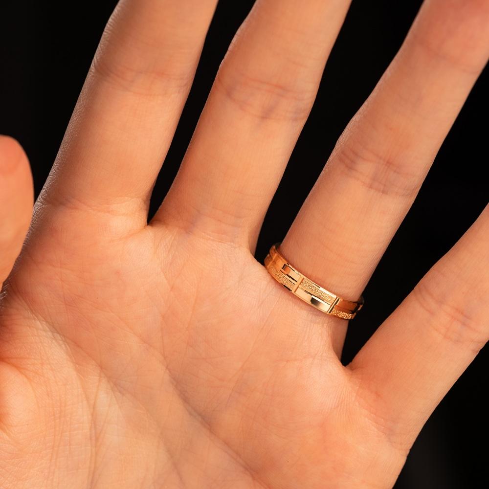 Обручальное кольцо из красного золота 200-000-732