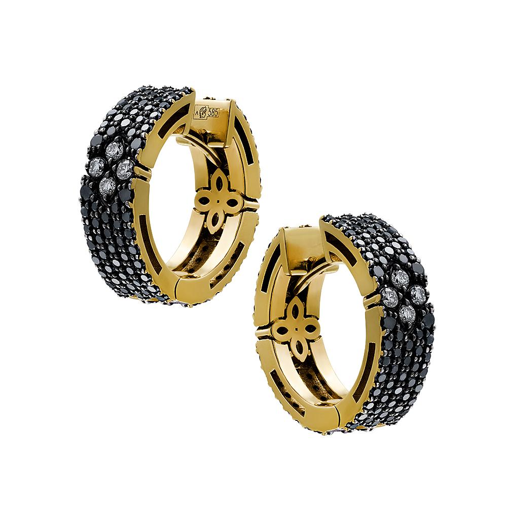 Серьги из желтого золота 932820Б 