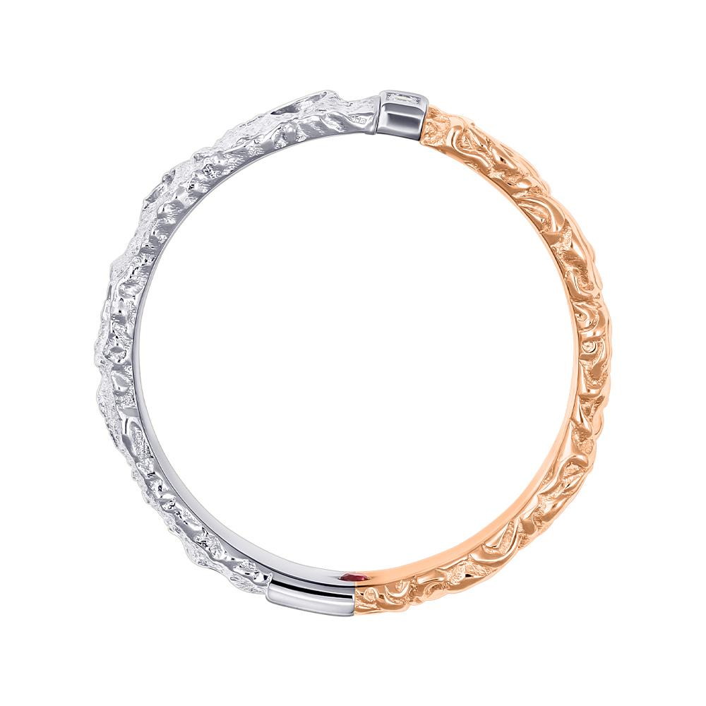 Кольцо из золота с бриллиантами и рубином 9211051Б