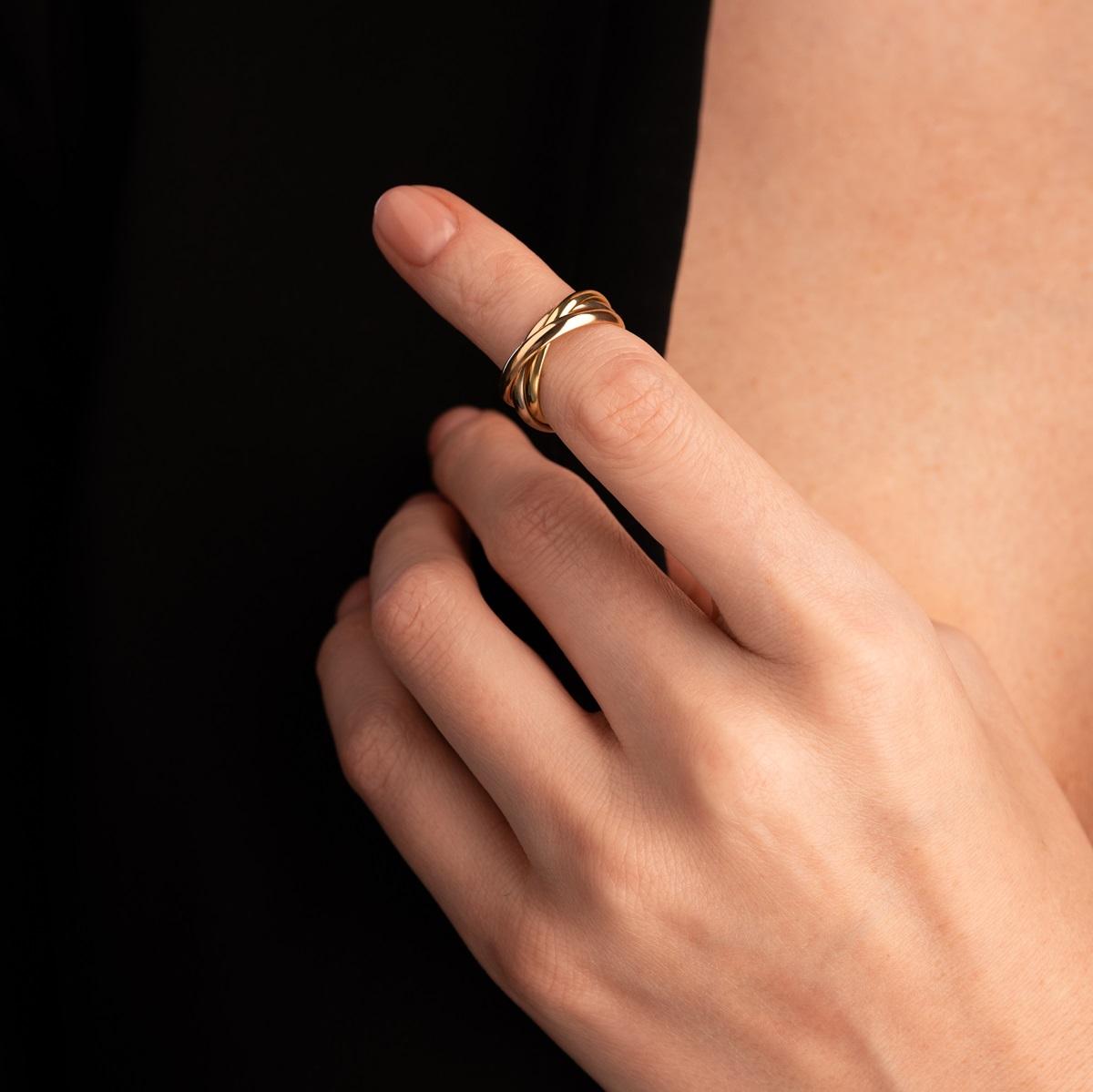 Обручальное кольцо из золота (синтеринг) 490-000-939