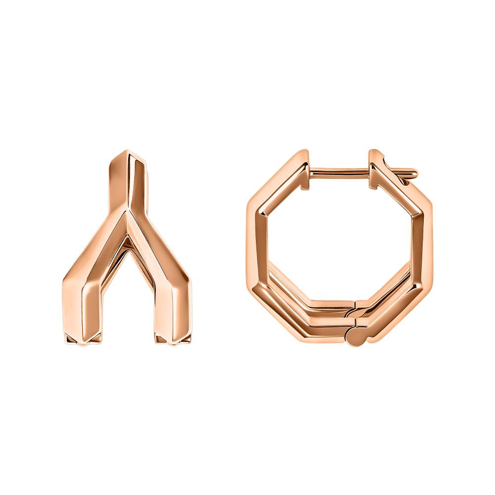 Серьги из красного золота 9121059