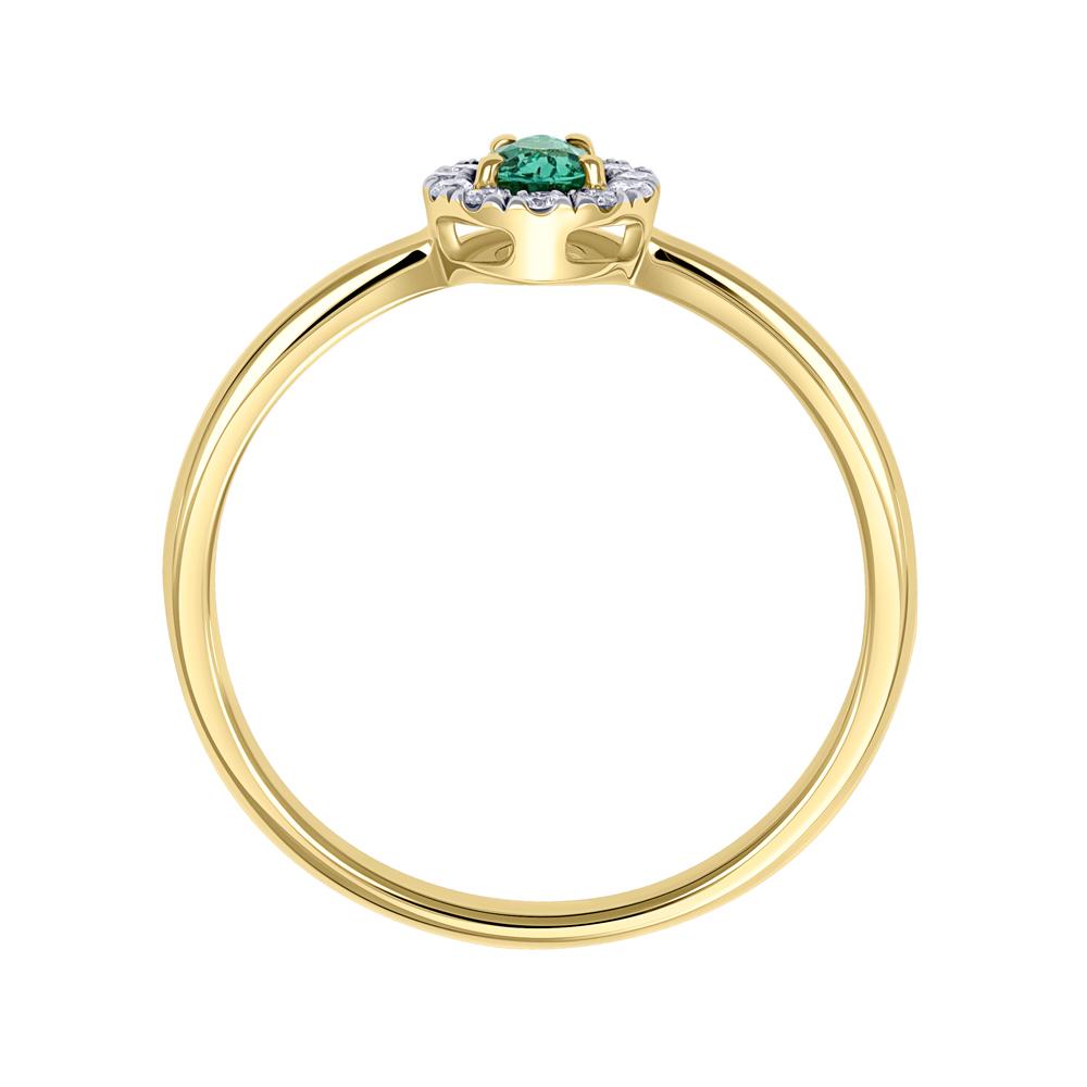 Кольцо с изумрудом и бриллиантами 9311016И