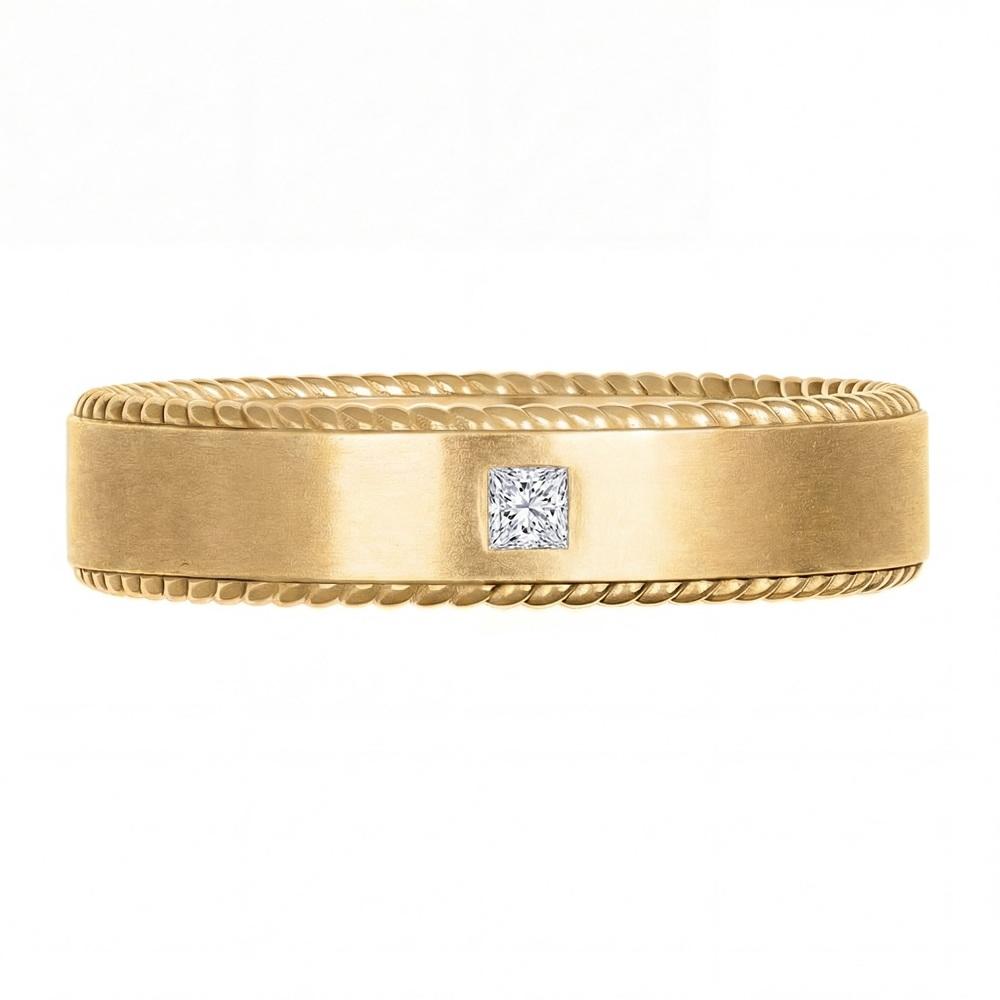 Кольцо из желтого золота с бриллиантом 931799Б 