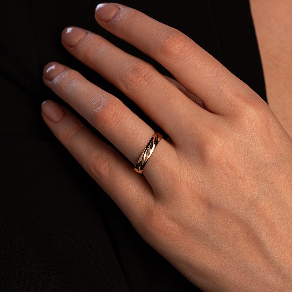 Обручальное кольцо из красного золота 200-000-611