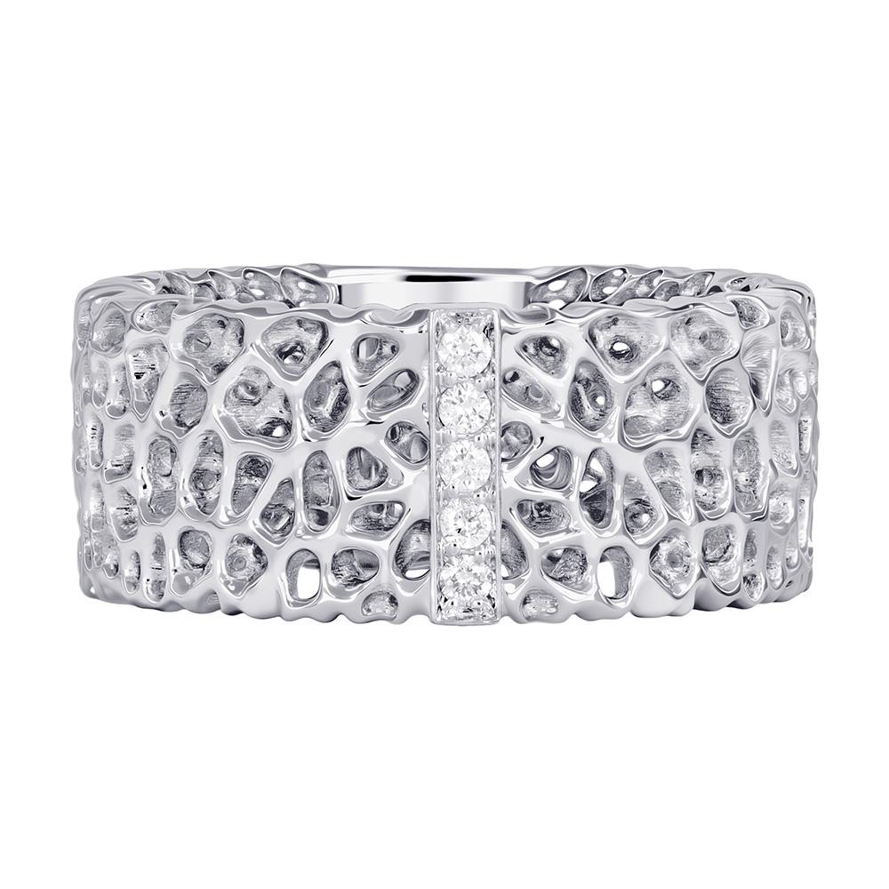 Обручальное кольцо фактурное с бриллиантами 921997Б