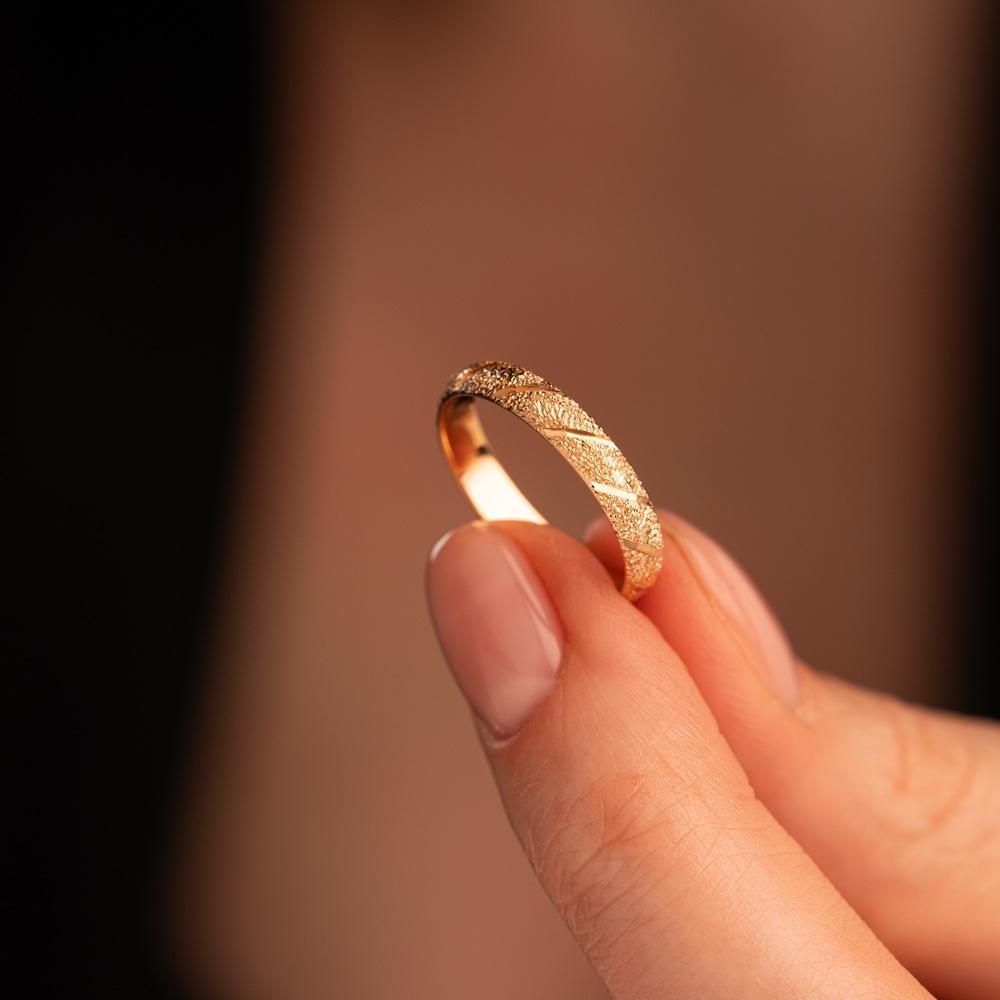 Обручальное кольцо из красного золота 200-000-734