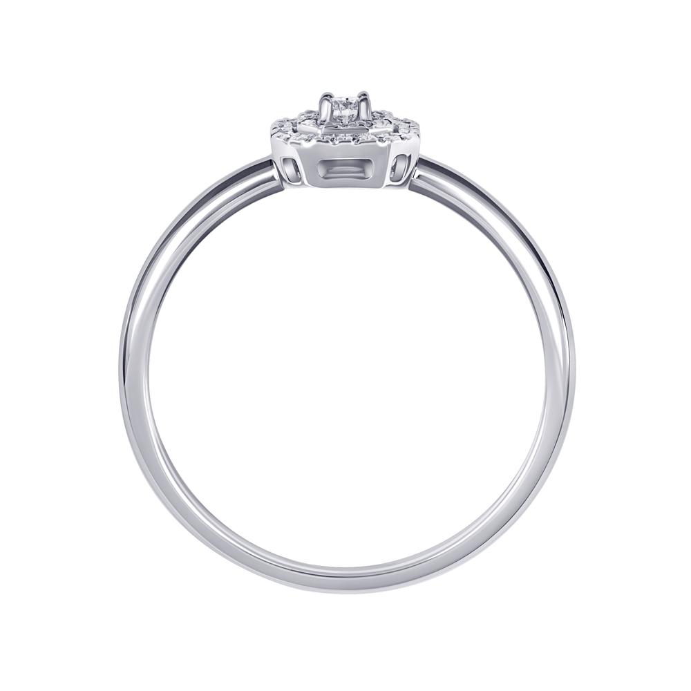 Кольцо из белого золота с бриллиантами 9211040Б