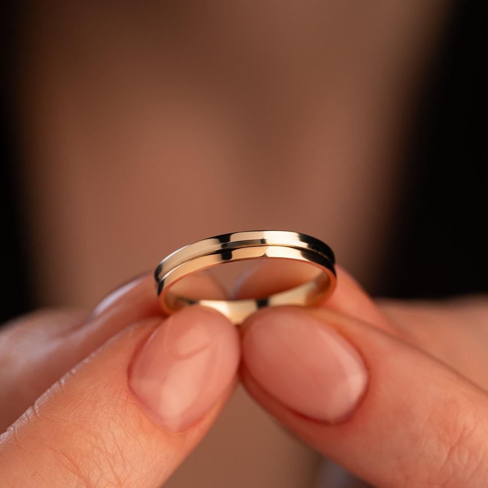 Обручальное кольцо из золота (синтеринг) 430-000-333