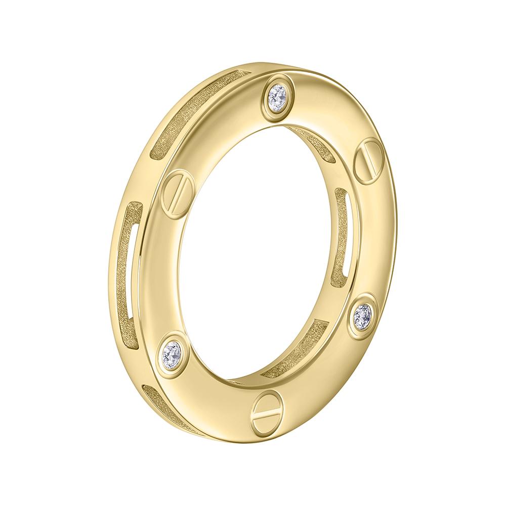 Подвеска  из желтого золота с бриллиантами 934553Б