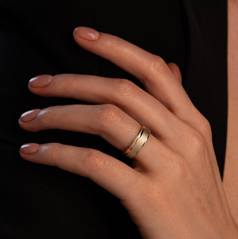 Обручальное кольцо из золота (синтеринг) 430-000-424