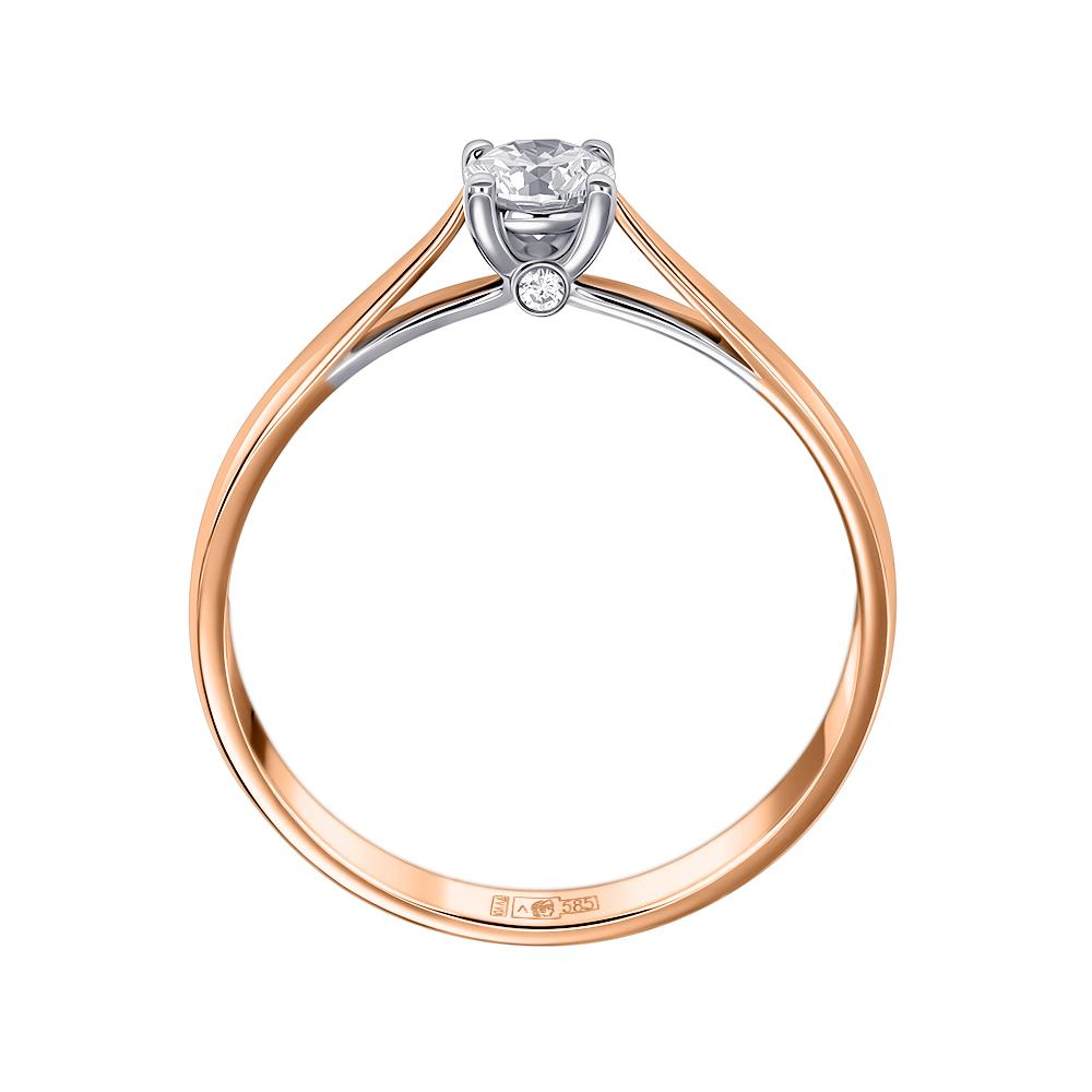 Кольцо помолвочное из красного золота 9111109Б