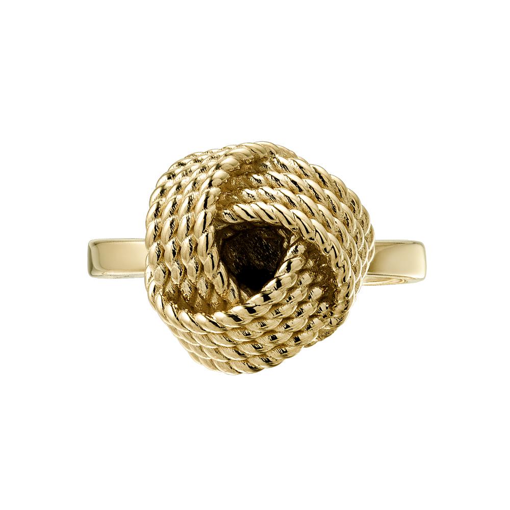 Кольцо из желтого золота без вставок 931817