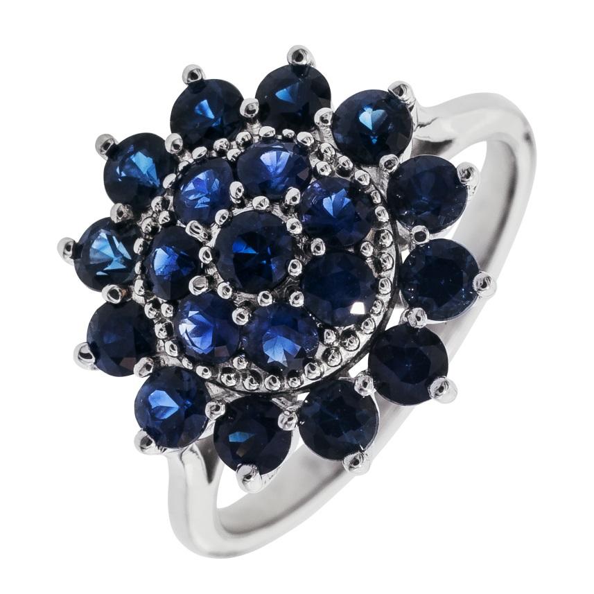 Кольцо из золота с сапфирами 921396С