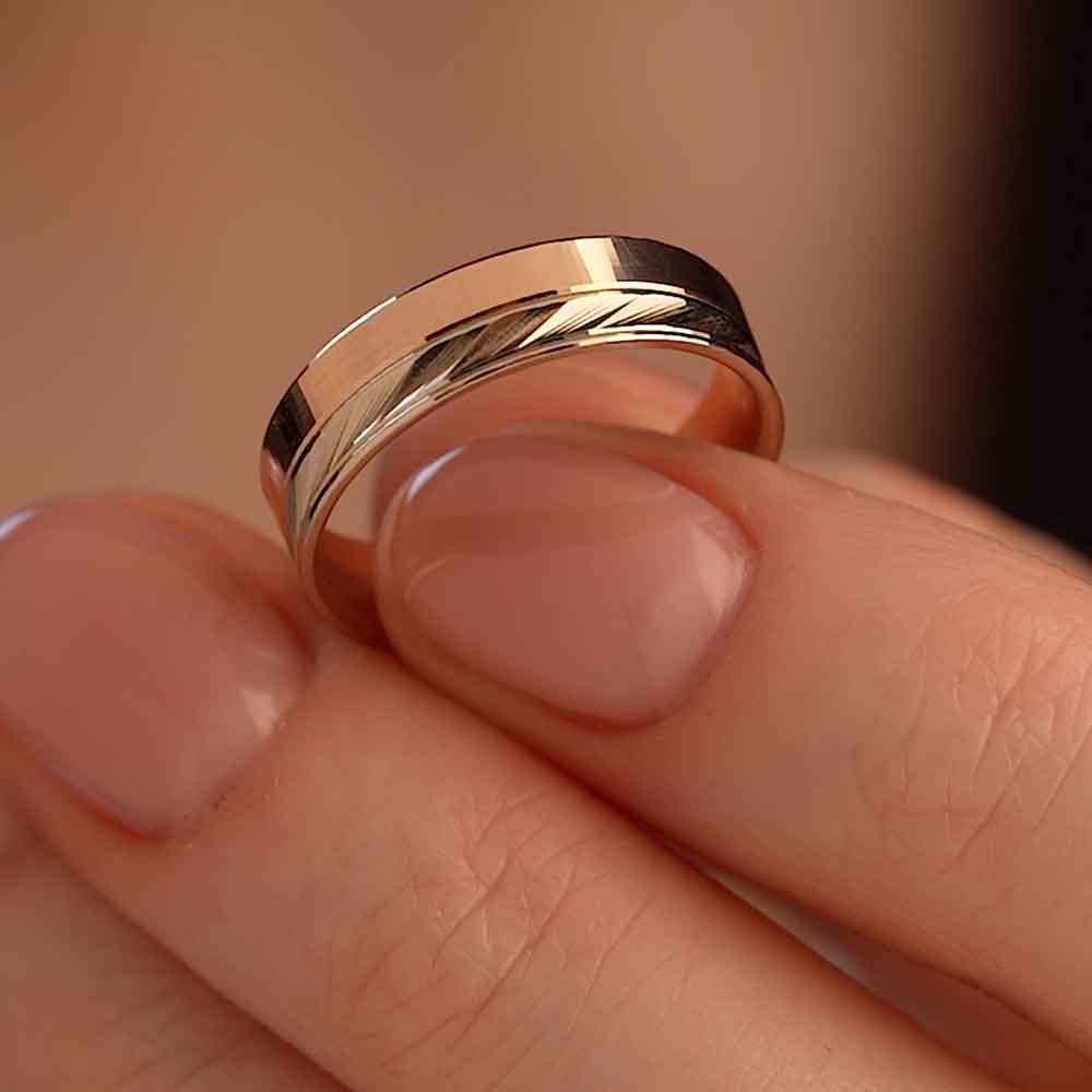 Обручальное кольцо из золота (синтеринг) 430-000-918