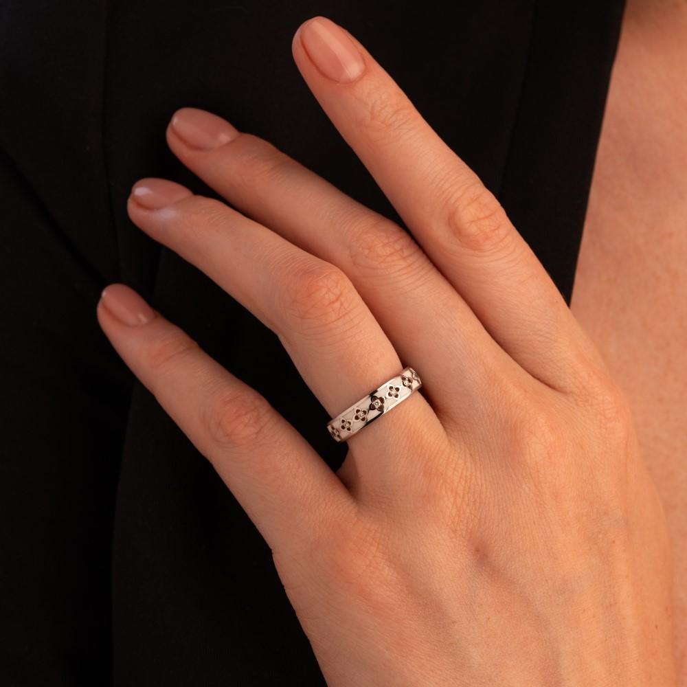 Кольцо из золота с бриллиантами 921521Б