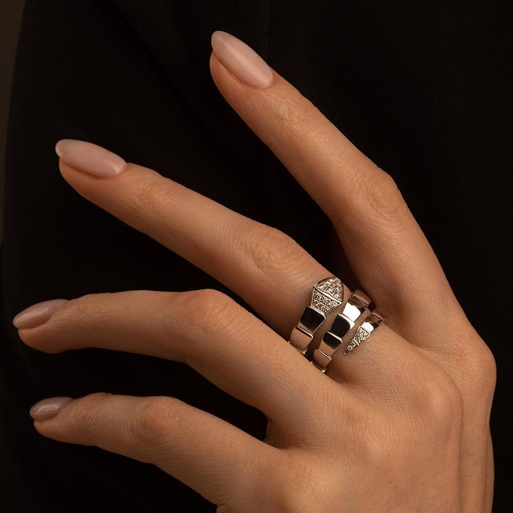 Кольцо из золота с бриллиантами 921598Б