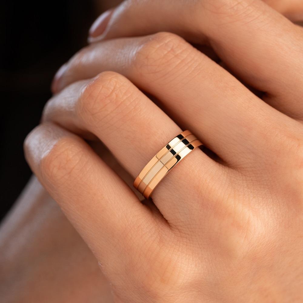 Обручальное кольцо из золота (синтеринг) 450-000-993