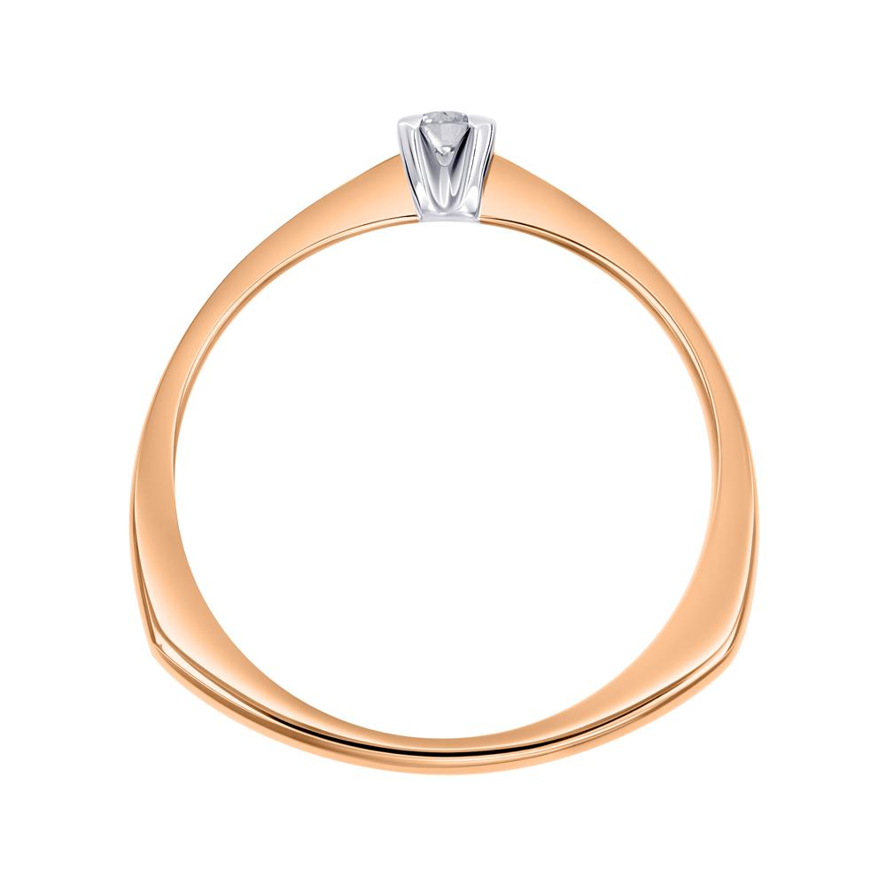 Кольцо из золота с бриллиантом 911049Б