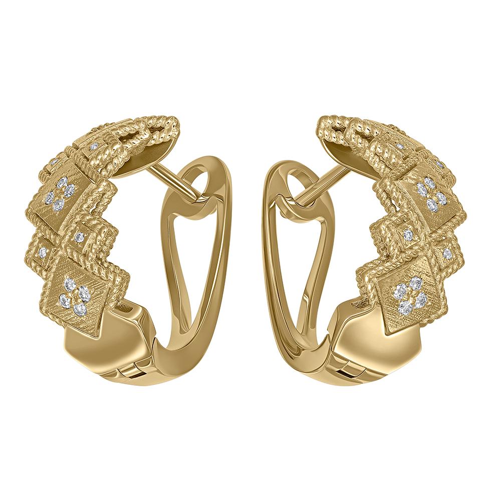Серьги из желтого золота 932826Б