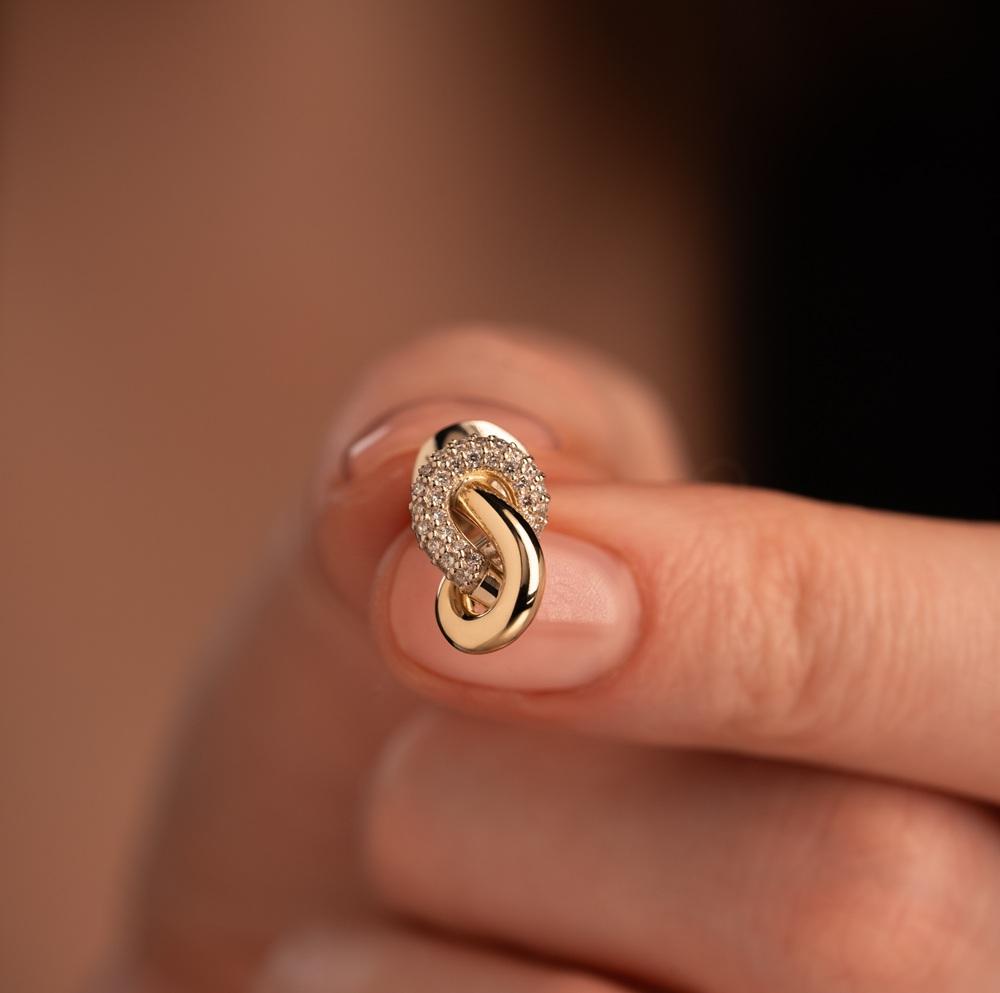 Серьги-пусеты с бриллиантами 932972Б