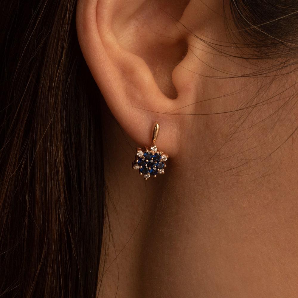 Серьги из золота 585 пробы 912004С