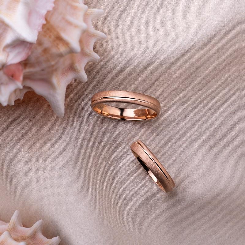 Обручальное кольцо из красного золота 200-000-719