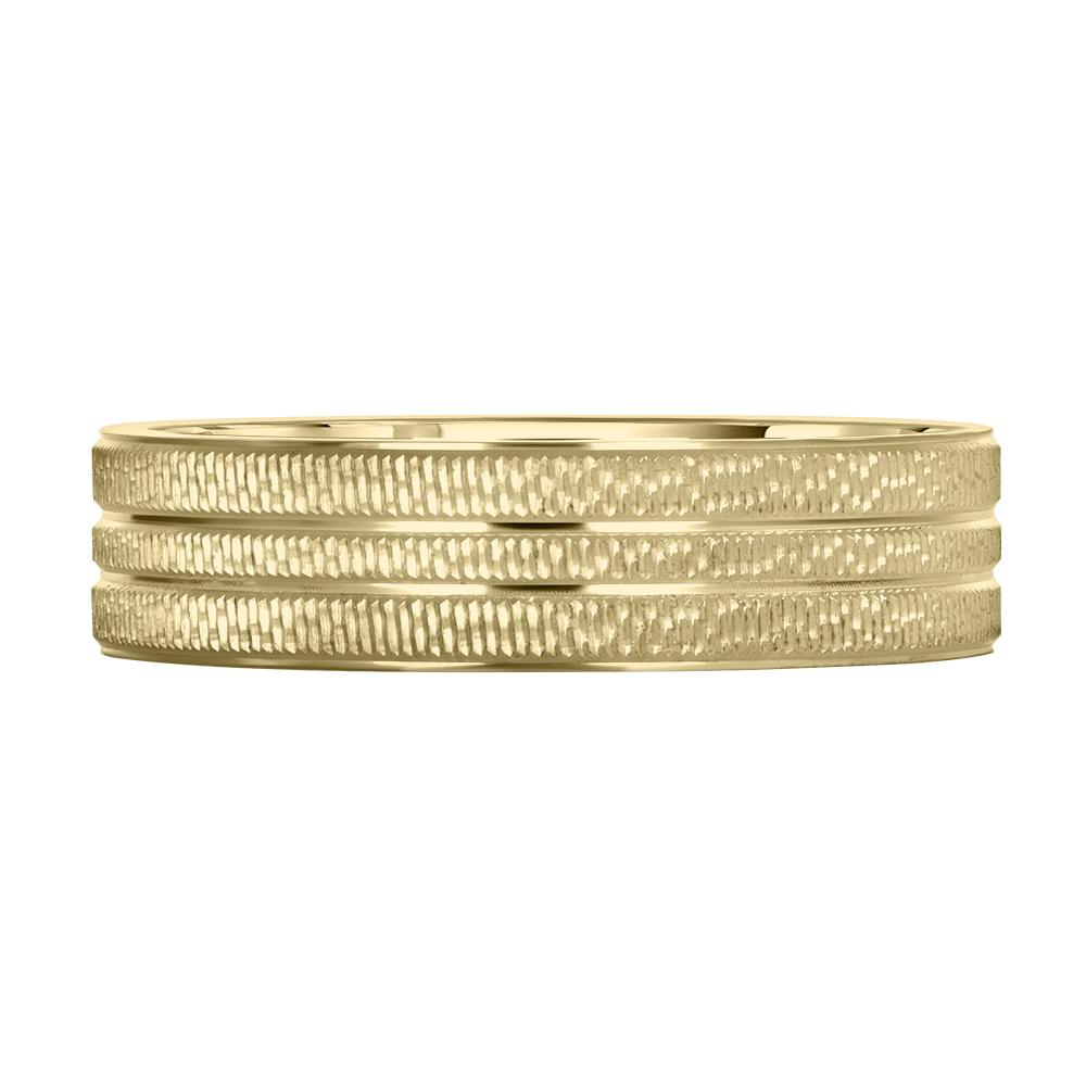 Обручальное кольцо из желтого золота 520-000-1019