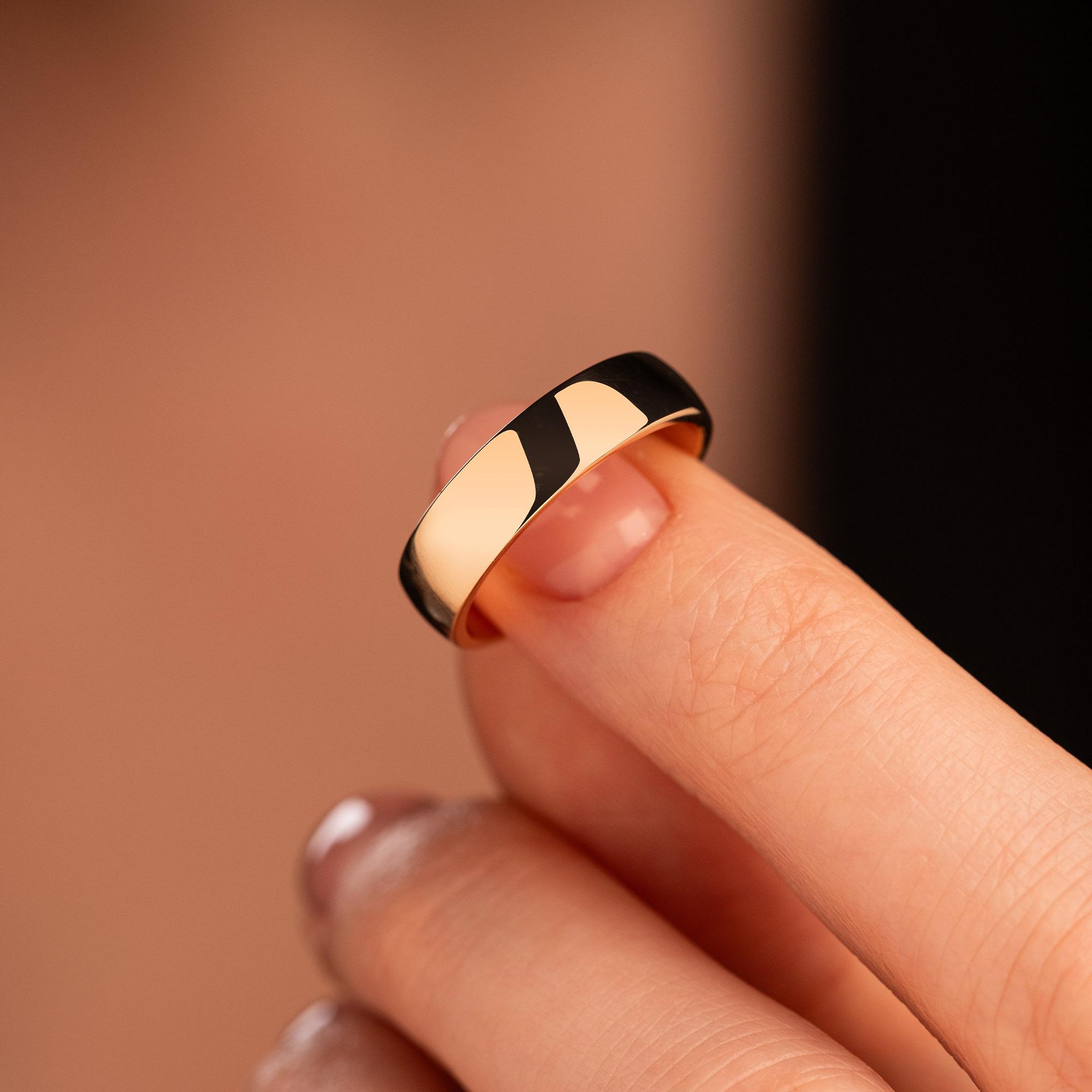 Обручальное кольцо из красного золота 200-000-310